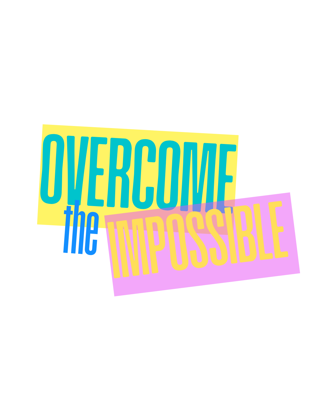 Overcome Sticker