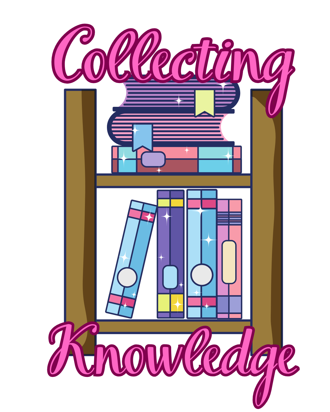 Large Collecting Knowledge Sticker