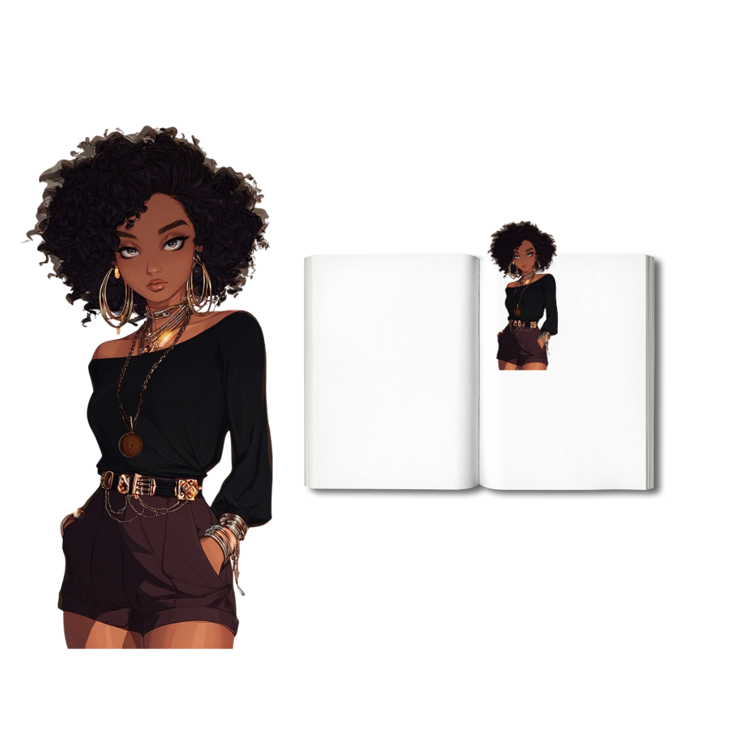 Woman w/off the should Top Bookmark