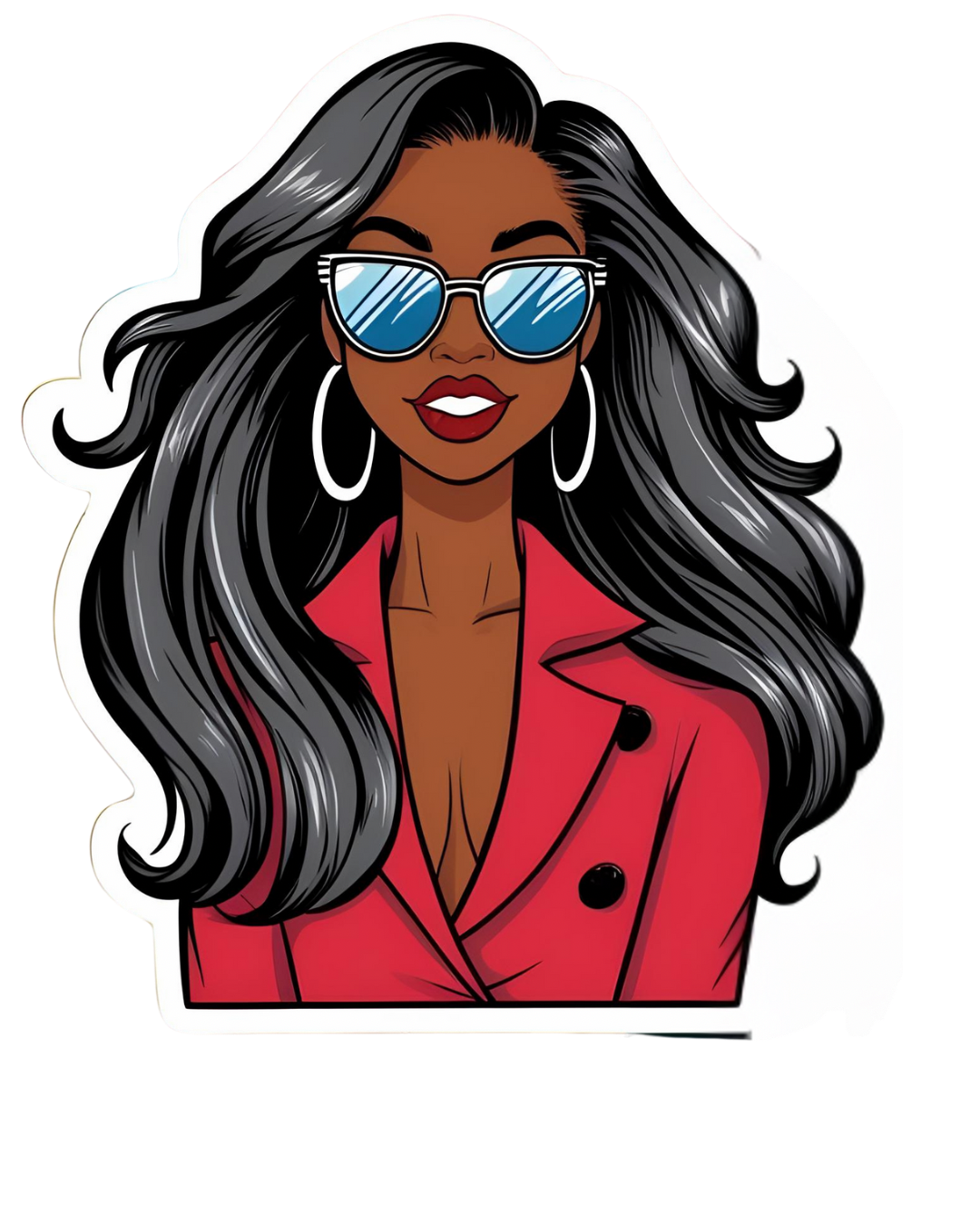 Black Woman with Red Blazer