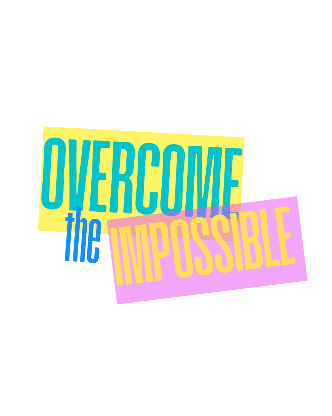 Overcome Sticker
