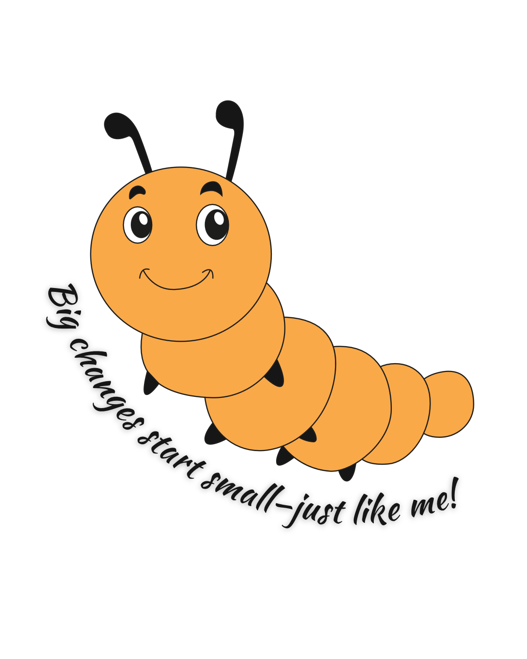 Caterpillar Sticker