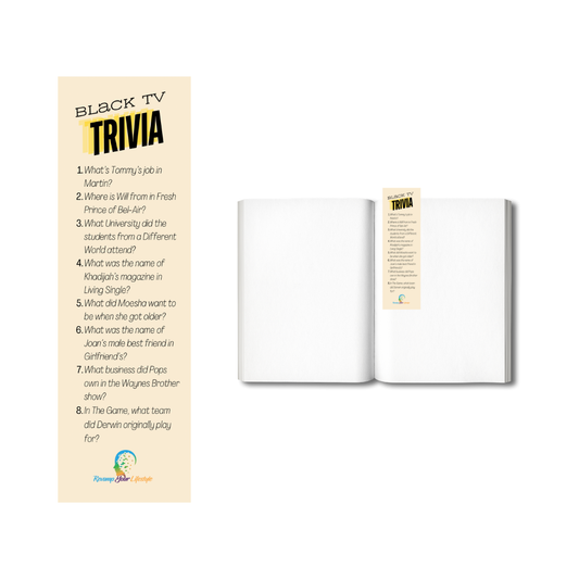 Black TV Trivia Bookmark