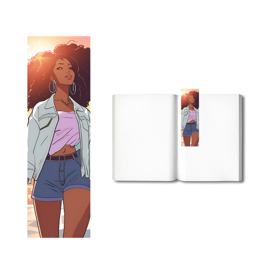 Black Woman w/Purple Shirt Bookmark