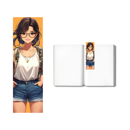 Woman w/Orange Background