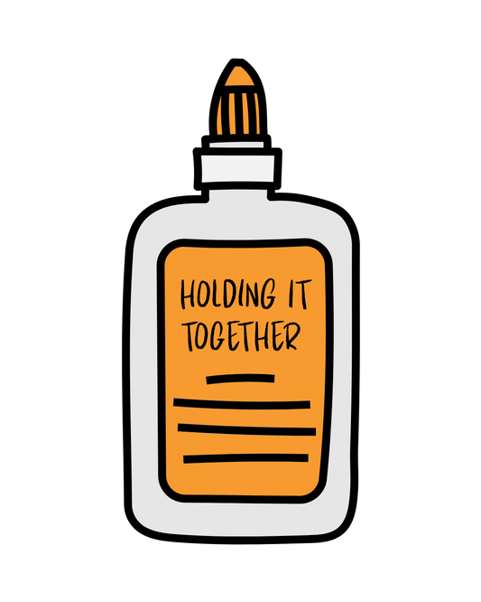 Holding It Together Sticker