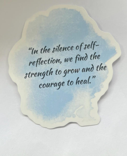 Blue Quote Sticker