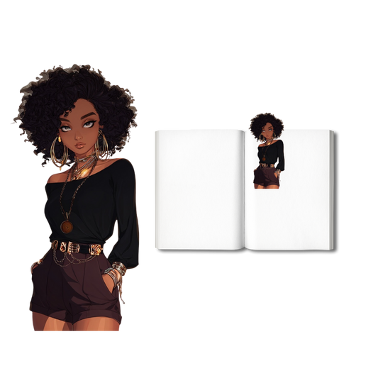Woman w/off the should Top Bookmark