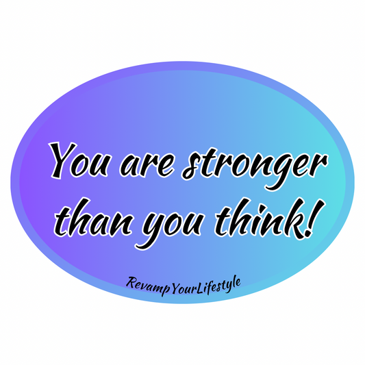 Stronger Oval Sticker