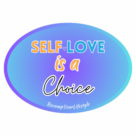 Self Love Oval Sticker