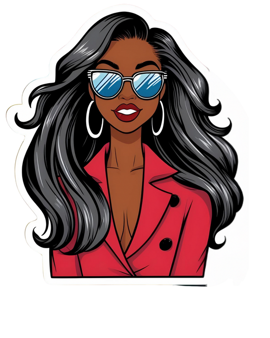 Black Woman with Red Blazer